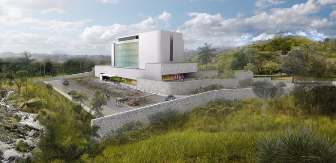 Maqueta de la policlínica de Panamá que construirá Construccions Solius