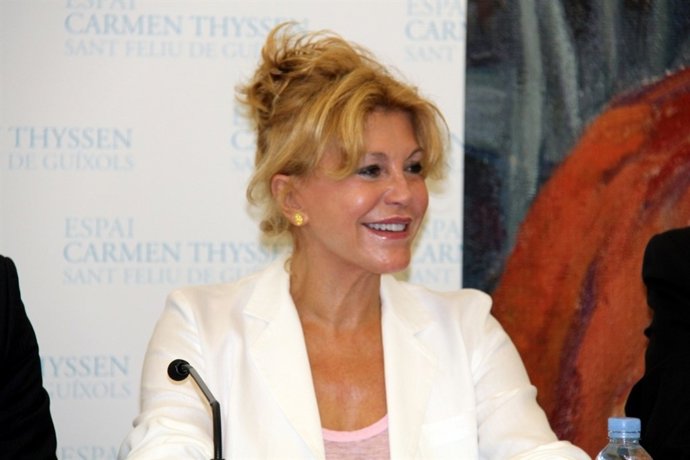 La baronesa Carmen Thyssen en Sant Feliu de Guíxols