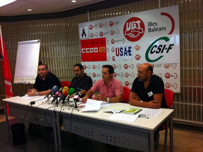 USAE, CCOO, UGT Y CSI·F En Rueda De Prensa 