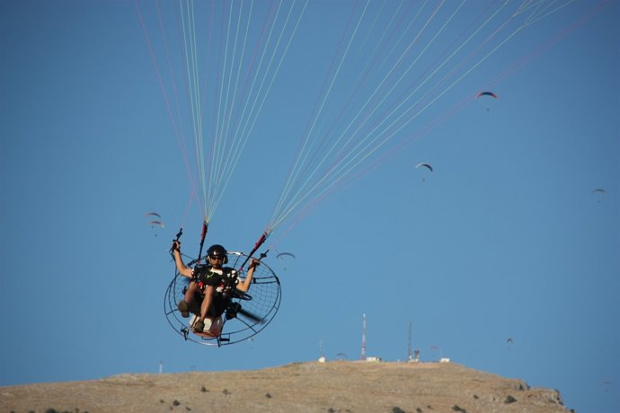 Vuelo en paramotor en el FIA