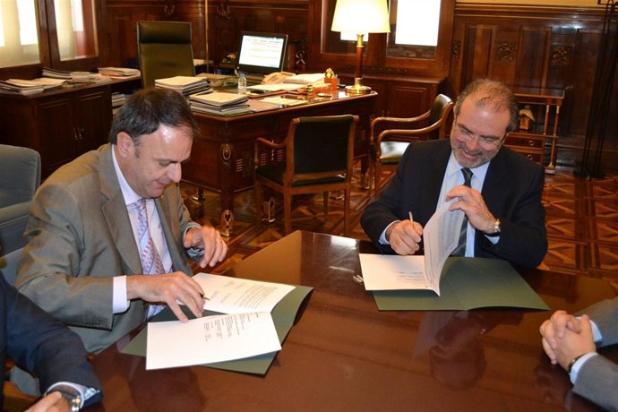 Valentí Junyent, Pte Localret, Y Joan Reñé, Pte.Diputación De Lleidda