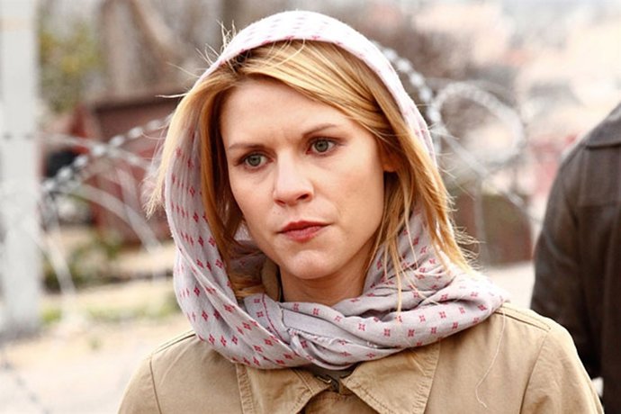 La actriz Claire Danes en una escena de Homeland