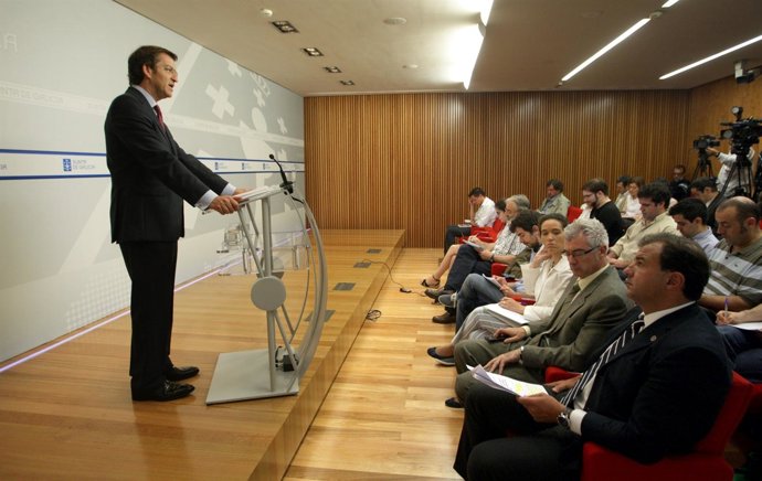 El Presidente De La Xunta, Alberto Núñez Feijóo, Tras El Consello