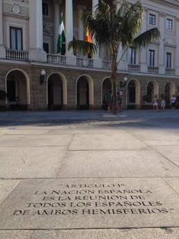 La Constitución de 1812 en el suelo de Cádiz