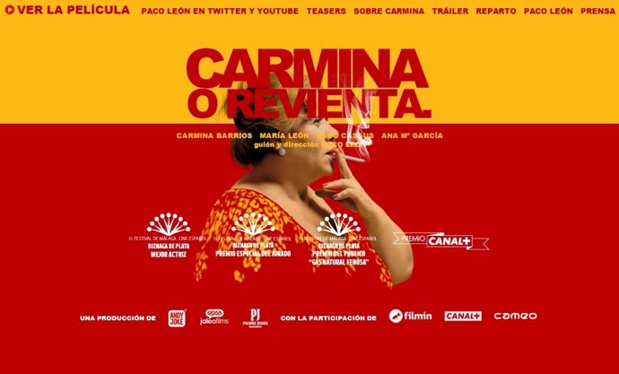 Cartel de la película Carmina o revienta de Paco León