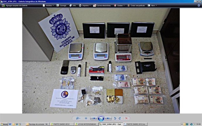 Materia intervenido a detenido en A Coruña