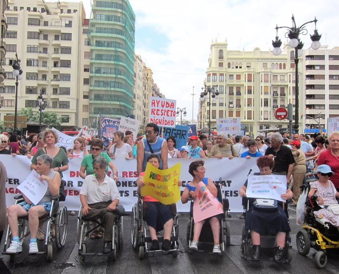 Manifestación Del Sector De La Discapacidad 