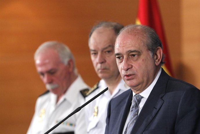 Fernández Díaz con la cúpula policial