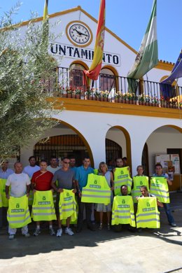 Los empleados de la bolsa de empleo.