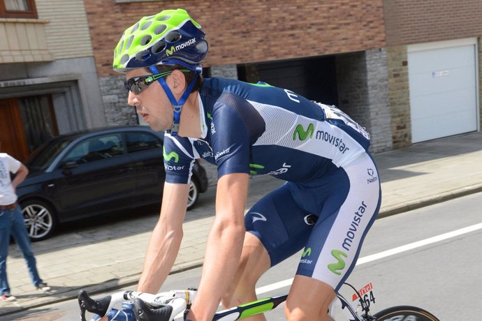 El ciclista navarro Imanol Erviti, del Team Movistar