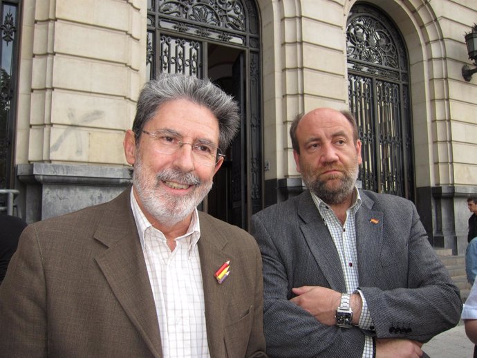 Adolfo Barrena y José Manuel Alonso (IU-Aragón)