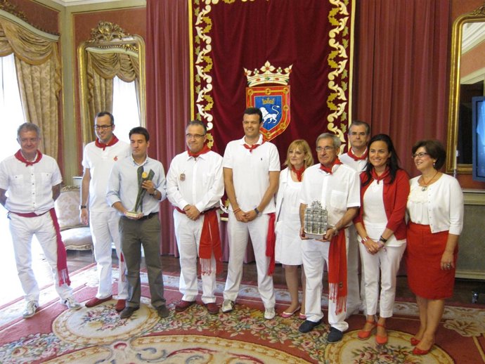 Entrega de premios del concurso de fuegos artificiales de Sanfermines.