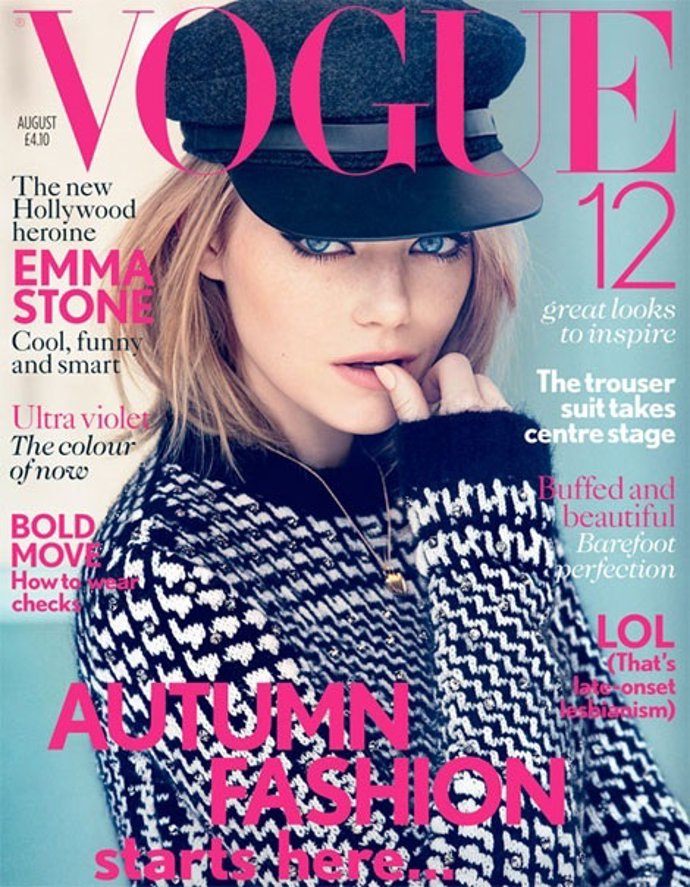 Emma Stone para la portada de Vogue