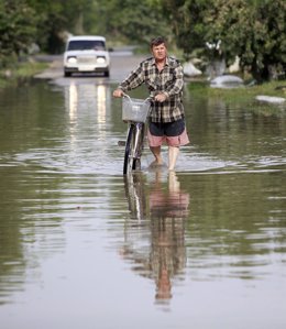 Lluvias, inundaciones en Rusia