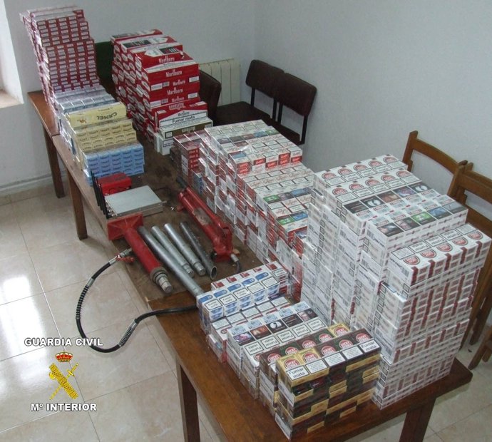 Imagen del tabaco intervenido