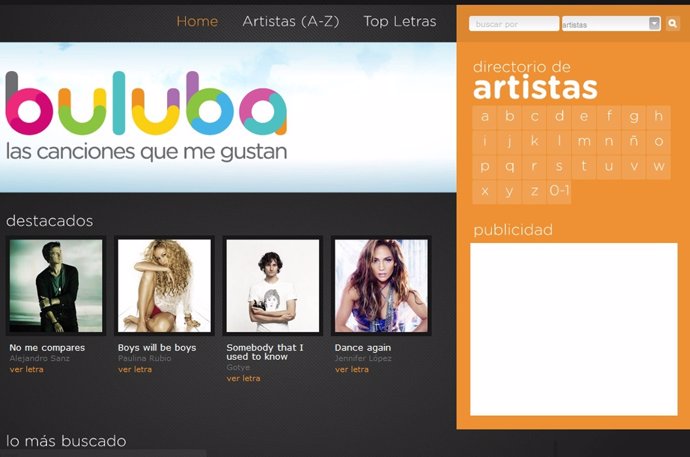 Captura de la página web Buluba.Com