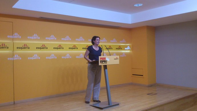 Secretaria general de ERC, Marta Rovira, en rueda de prensa