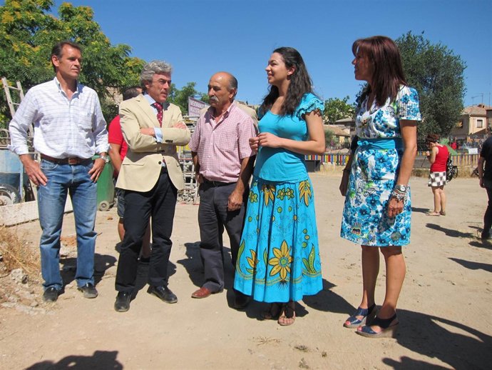 Esteban en su visita a las obras del remonte