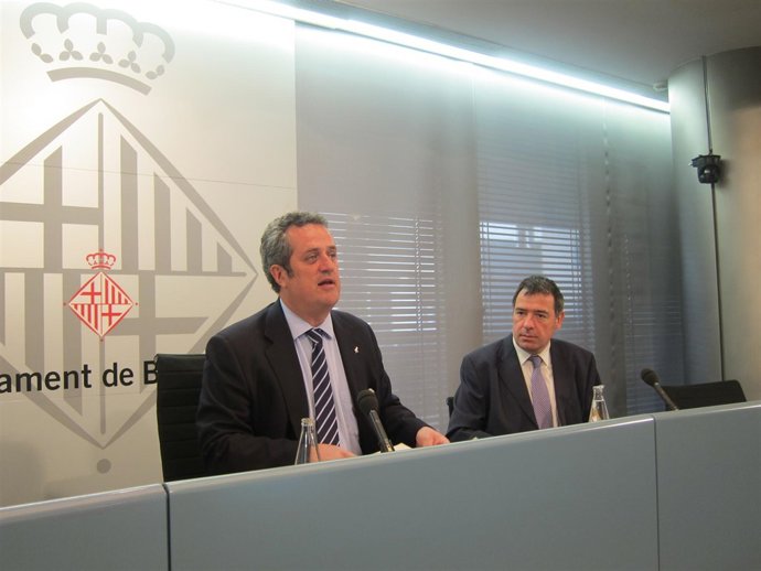 J.Forn (1ºt.Alcalde de Barcelona) M.Boada (dtor.Servicios y Estudios del Ayto.)