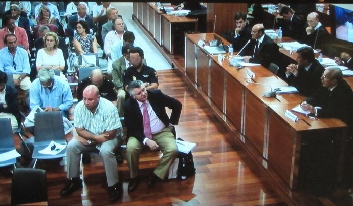 Algunos acusados en el caso 'Malaya'