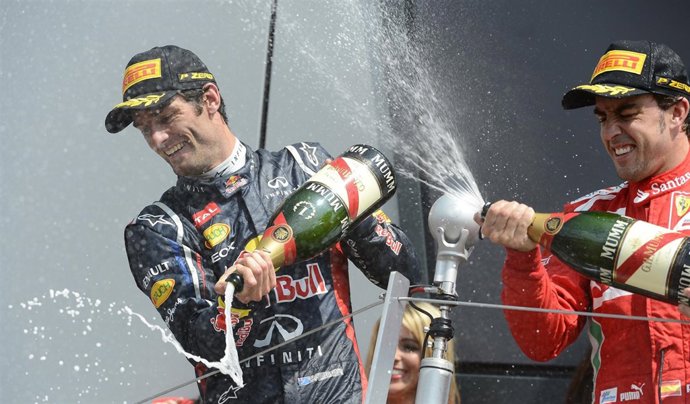 Mark Webber Fernando Alonso GP Gran Bretaña
