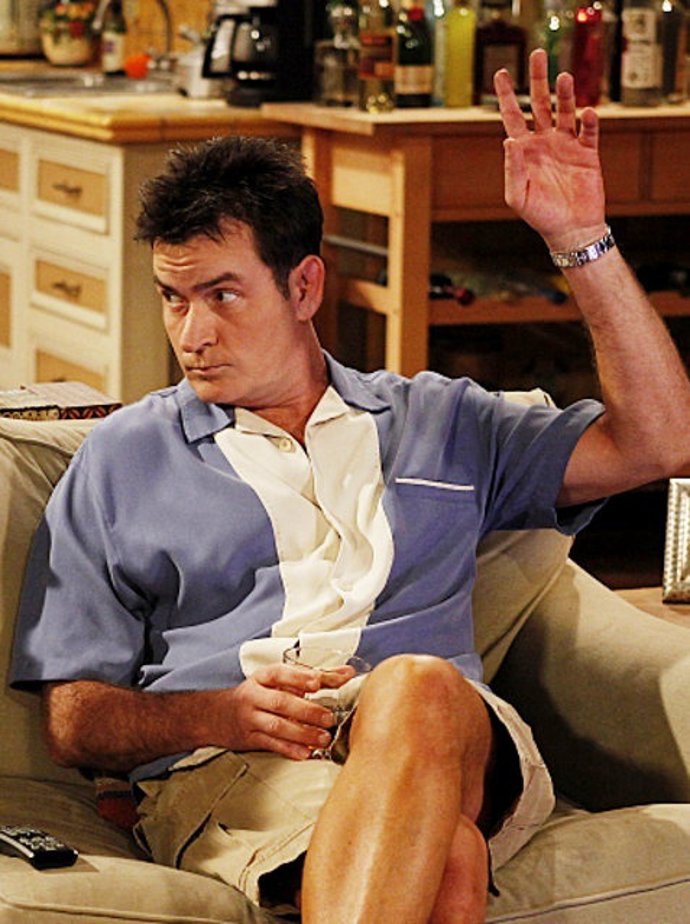 Charlie Sheen En Una Escena De La Serie 'Dos Hombres Y Medio'.
