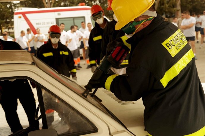 Bomberos Cartagena trabajan excarcelación 
