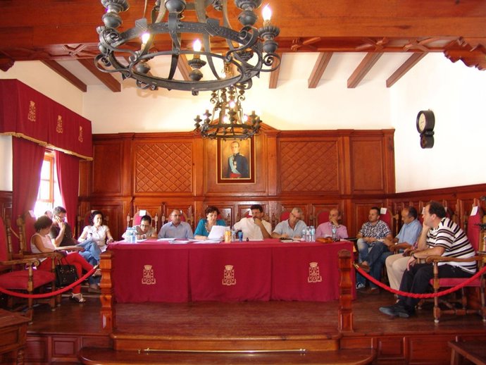 Imagen del Pleno del Ayuntamiento de San Sebastián de La Gomera