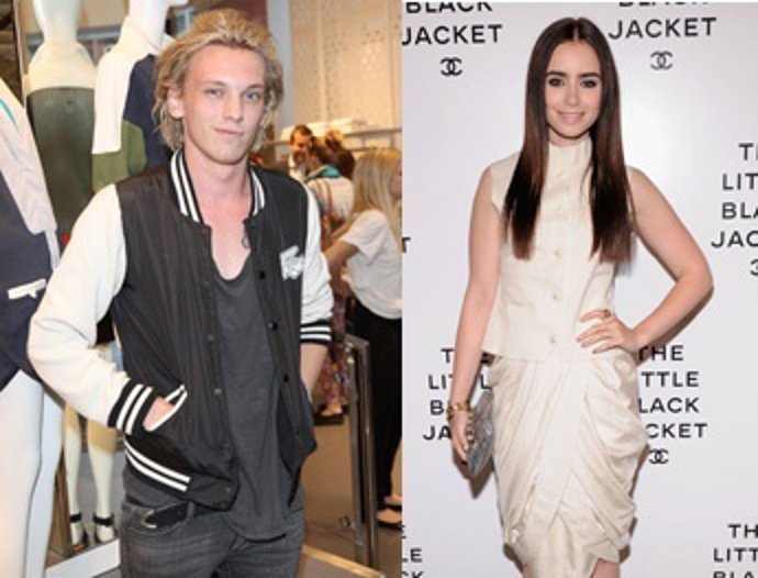 Lily Collins y Jamie Campbell