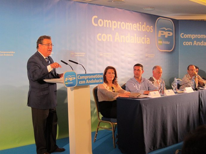 Juan Ignacio Zoido (PP) en la junta directiva provincial de Almería 