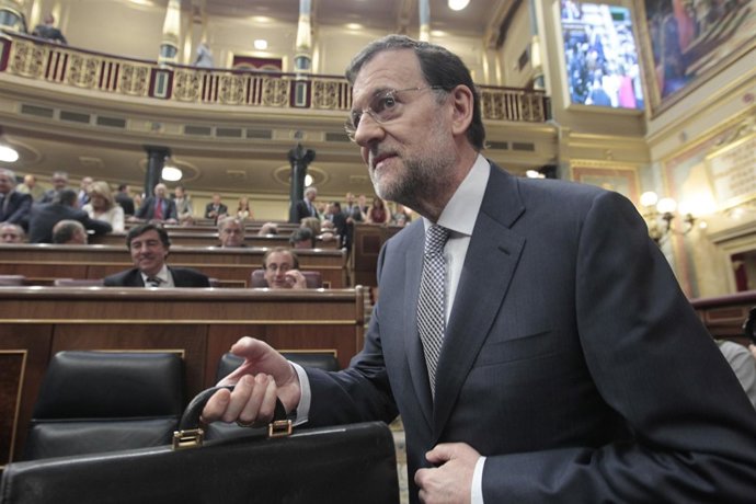 Mariano Rajoy habla en el congreso de los Diputados