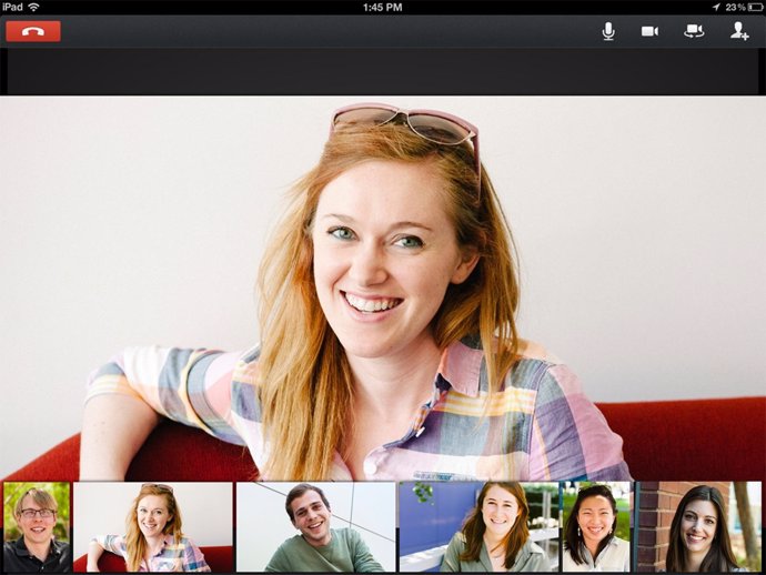 Hangout de Google+  para iPad