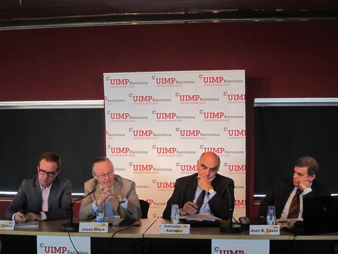 Josep Piqué en la conferencia del Uimp Barcelona Centro Ernest Lluch