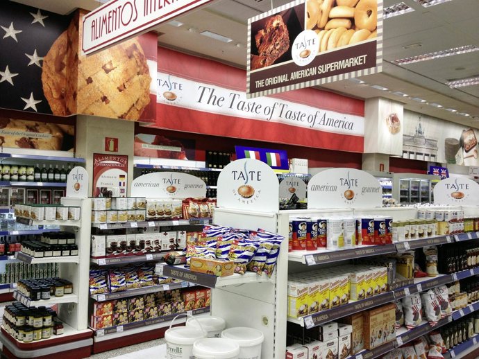 Corner De Taste Of America En El Hipercor De Sanchinarro