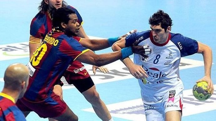 Ángel Montoro En El Barcelona Intersport - Real Ademar León