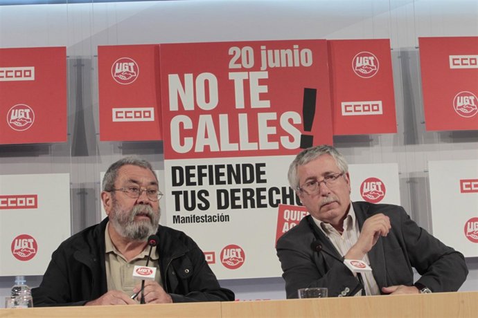 Toxo Y Méndez Presentan Movilizaciones De La Jornada Del 20-J
