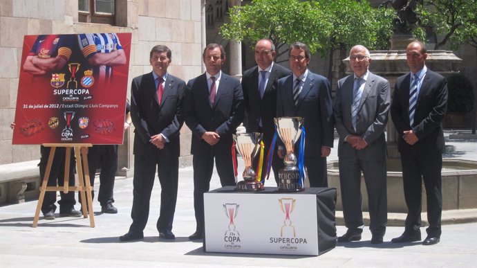 Presentación del partido de la Supercopa de Catalunya y la Copa de Catalunya