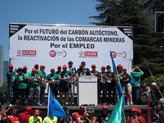 Cierre De La Manifestación Contra El Carbón