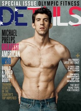 Michael Phelps en la portada de 'Details' 