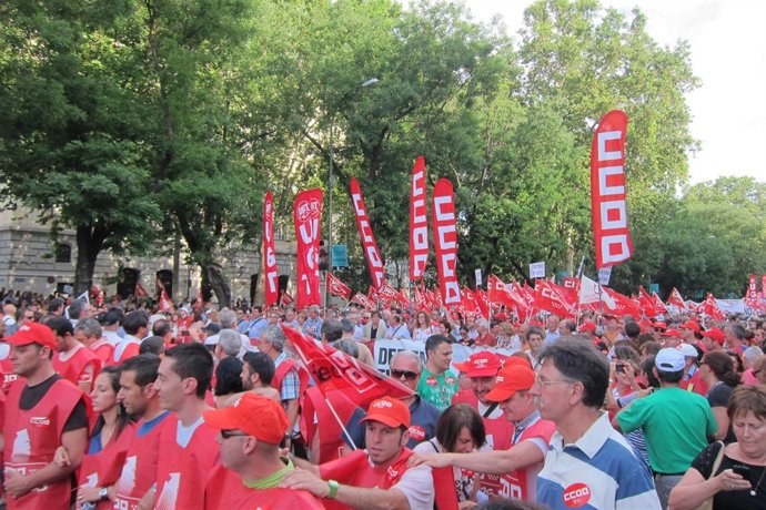 Manifestación De Madrid Contra Las Políticas Del Gobierno