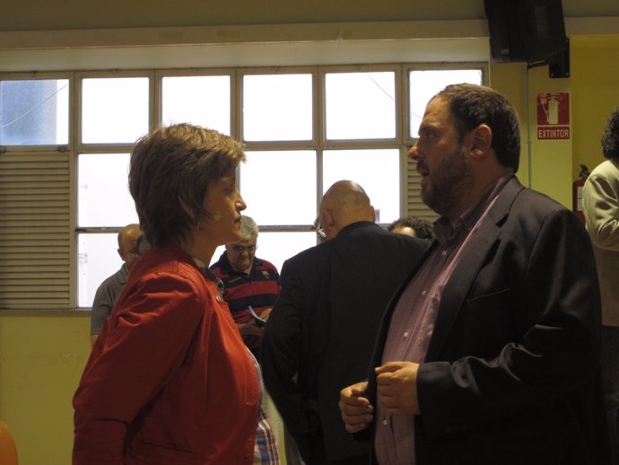 Anna Simó y Oriol Junqueras