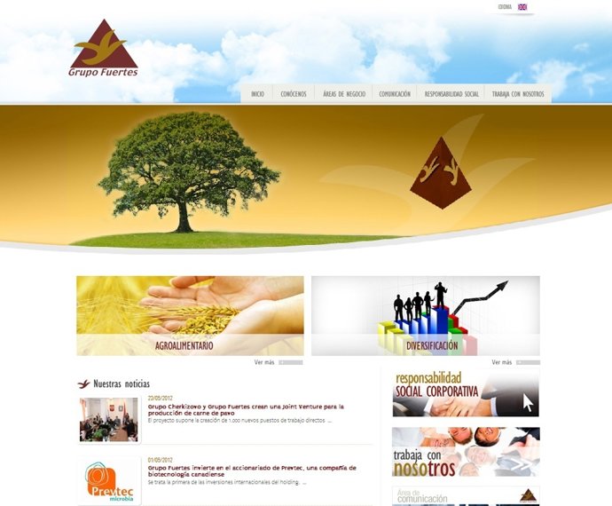 Portada Web Grupo Fuertes