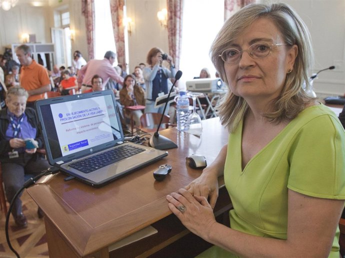 Teresa Quílez en el Palacio de la Magdalena