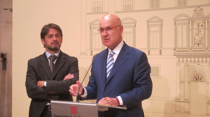 Oriol Pujol (CDC) y Josep Antoni Duran (UDC)