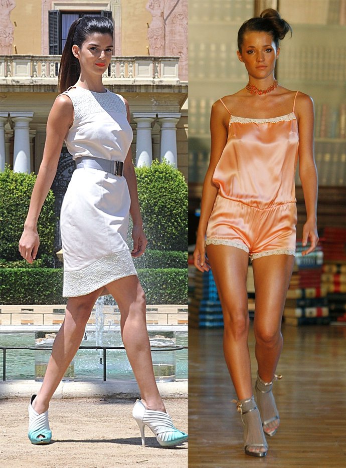 Montaje de Clara Lago y Malena Costa en la 080 BCN Fashion 