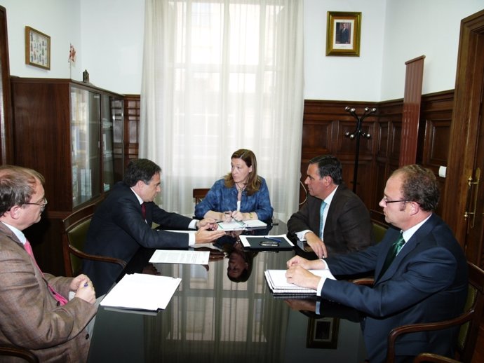Reunión del presidente de la CHE en Soria