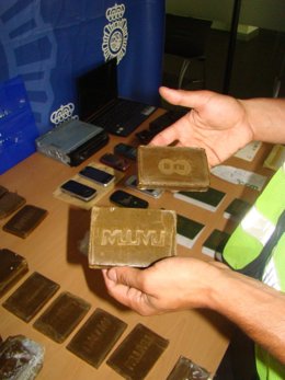 Droga intervenida por la Policía Nacional en Alicante