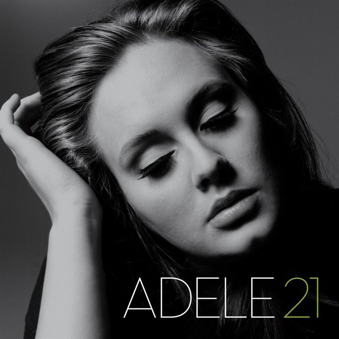 Adele en la portada de su disco 'Adele21'