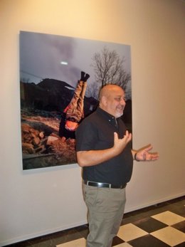 Uno de los propietarios de la muestra, Ernesto Esposito