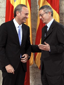 Reunión Alberto Fabra Y Ministro Justicia Gallardón